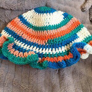 Multi-colored Crochet Bucket Hat